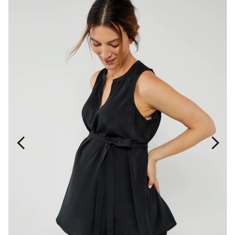 SALE Pea In The Pod | Silk Sleeveless Blouse